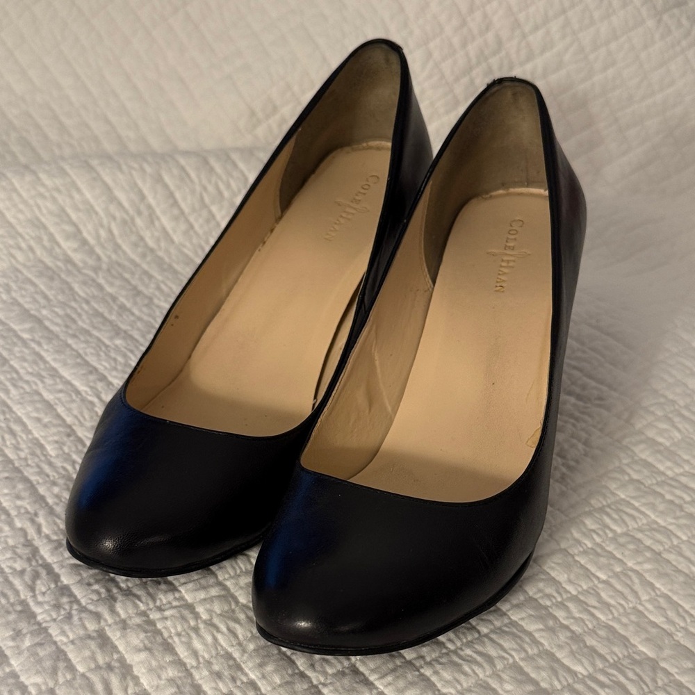 Cole Haan Black Leather Heels